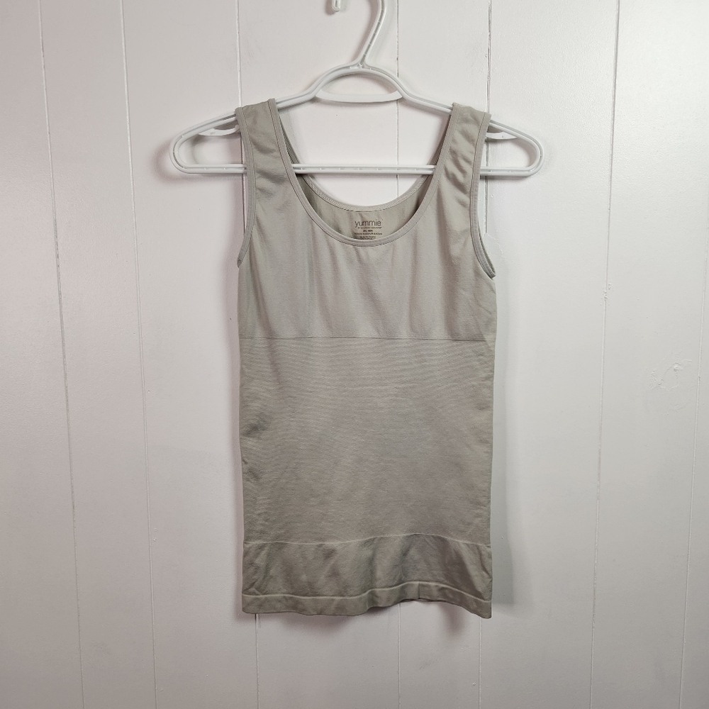 Yummie Heather Thompson Gray Shaping Tank Top Shapewear size Medium Large